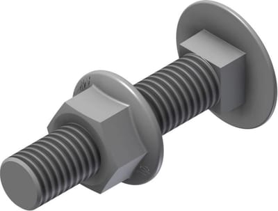 Øglænd System Anti-vibration Locking Bolt & Flange Nut Set M10x50 A4