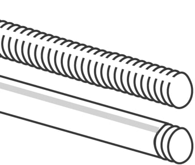 Øglænd System Threaded Rod, Stainless Steel