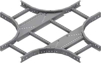 Øglænd System LOE55 Cross, 300/300 mm, R300, Pre-Galvanised