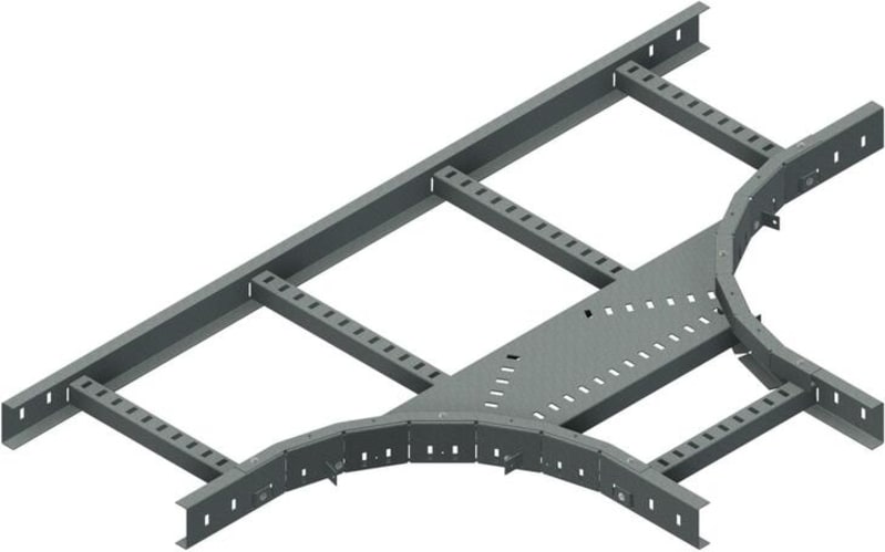 Øglænd System LOE55 Tee, 300/300 mm, R300, Hot-Dip Galvanised