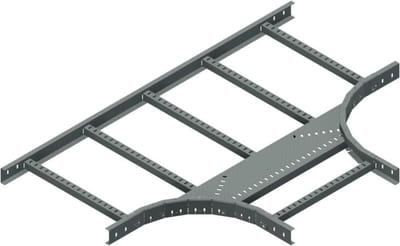 Øglænd System LOE55 Tee, 500/500 mm, R300, Hot-Dip Galvanised