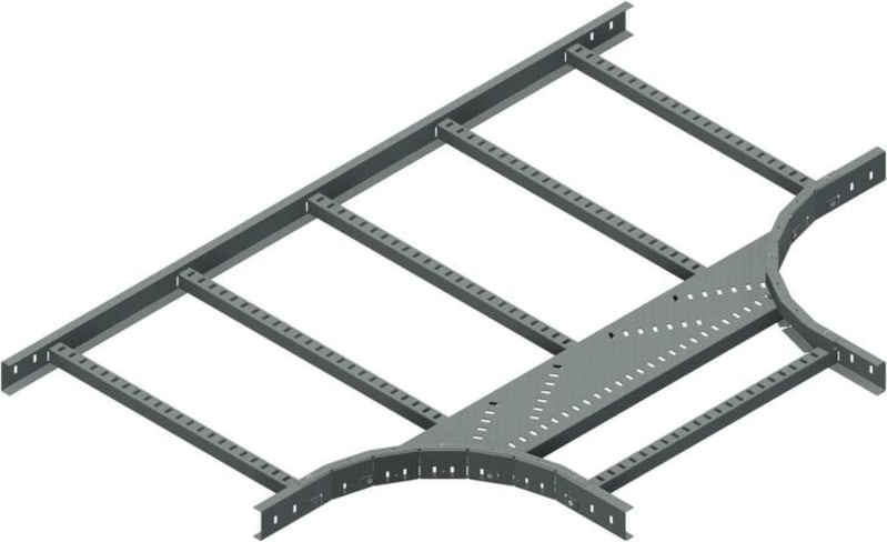 Øglænd System LOE55 Tee, 600/600 mm, R300, Hot-Dip Galvanised