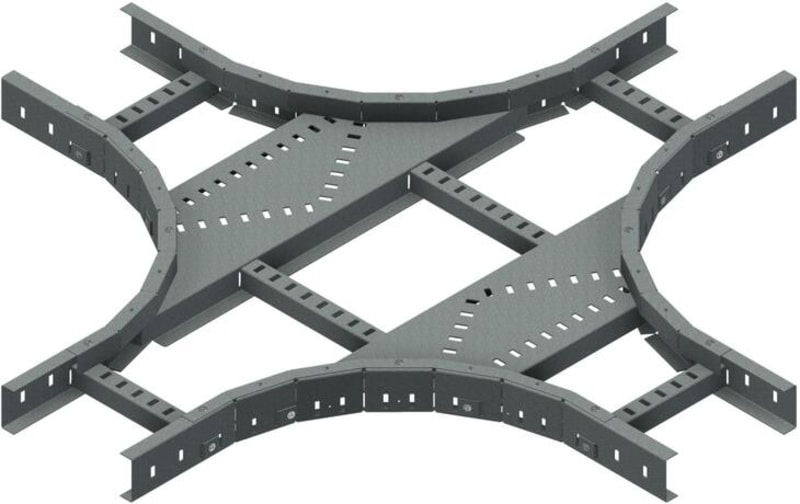 Øglænd System LOE55 Cross, 200/200 mm, R300, Hot-Dip Galvanised