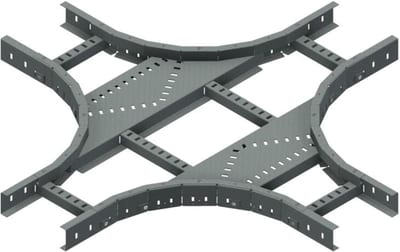 Øglænd System LOE55 Cross, 200/200 mm, R300, Hot-Dip Galvanised