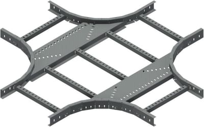 Øglænd System LOE55 Cross, 400/400 mm, R300, Hot-Dip Galvanised