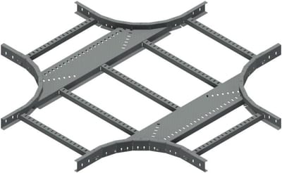 Øglænd System LOE55 Cross, 500/500 mm, R300, Hot-Dip Galvanised