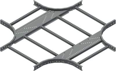 Øglænd System LOE55 Cross, 600/600 mm, R300, Hot-Dip Galvanised