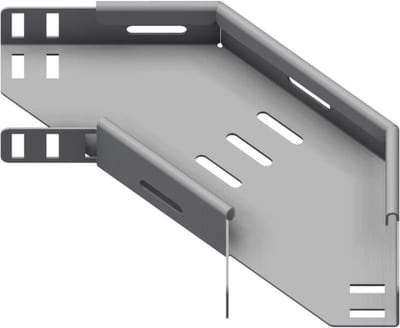 Øglænd System SPB-RF40 Flat Elbow 90°, 100 mm, R75, Stainless Steel
