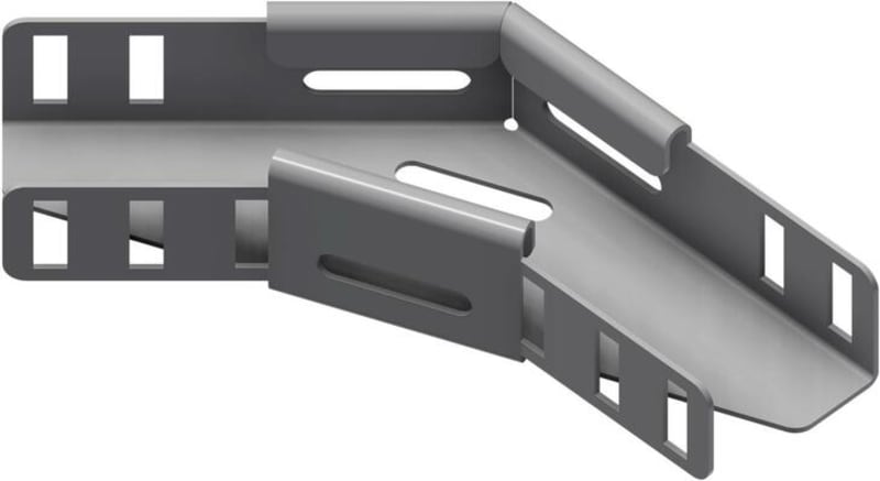 Øglænd System SPB-RF40 Flat Elbow 45°, 50 mm, R75, Stainless Steel