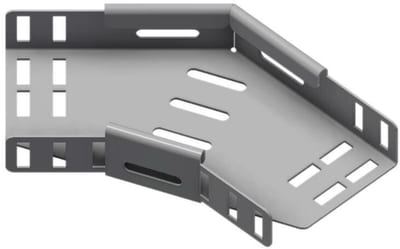 Øglænd System SPB-RF40 Flat Elbow 45°, 100 mm, R75, Stainless Steel