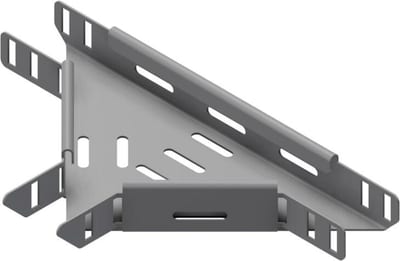 Øglænd System SPB-RF40 Tee, 50/50 mm, R75, Stainless Steel