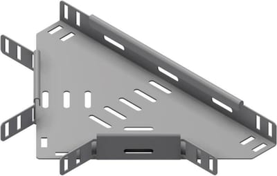 Øglænd System SPB-RF40 Tee, 100/100 mm, R75, Stainless Steel