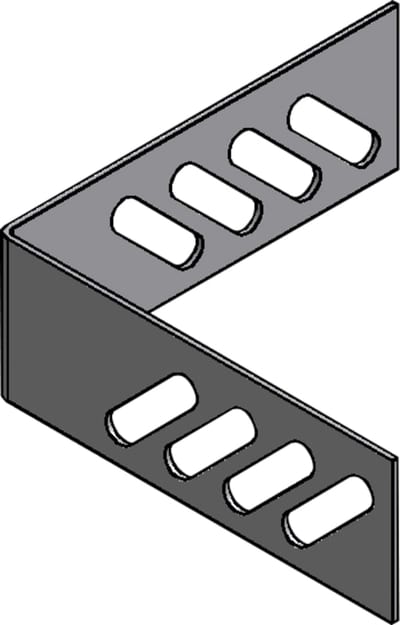 Øglænd System SPBE40 Splice Angle, Stainless Steel