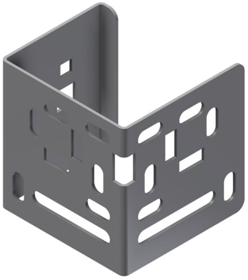 Øglænd System ETIN Intermediate Bracket, 100 mm, Stainless Steel