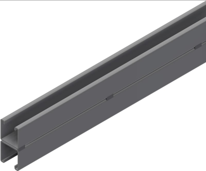 Øglænd System UNO Channel, 41 mm, 3 m, Stainless Steel