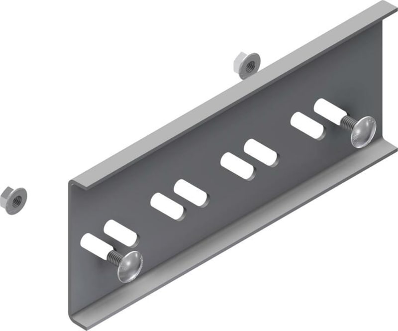 Øglænd System LOE-75 Straight Splice Plate, Hot-Dip Galvanised (LOE75 SC-HD HDG)