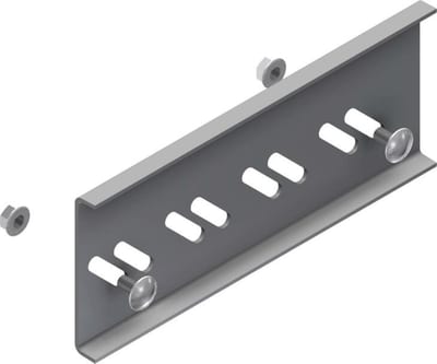Øglænd System LOE-75 Straight Splice Plate, Hot-Dip Galvanised