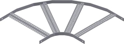 Øglænd System RZE Bend 90°, 750 mm, R200, Hot-Dip Galvanised
