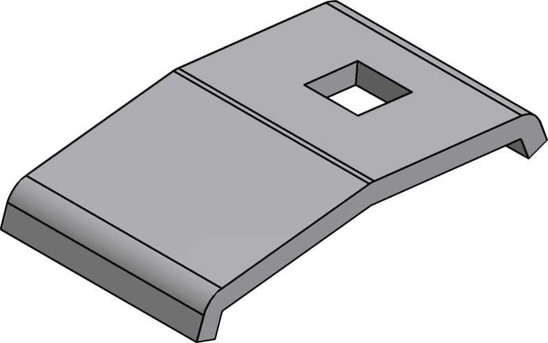 Øglænd System RZE Fixing Clamp, Hot-Dip Galvanised