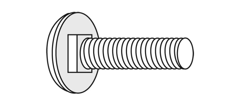 Øglænd System LB-M10x20 A4 Coach Bolt M10x20 DIN 603 Stainless