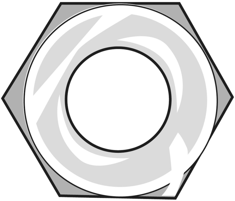 Øglænd System Nut, M12 × 19 mm, Hot-Dip Galvanised