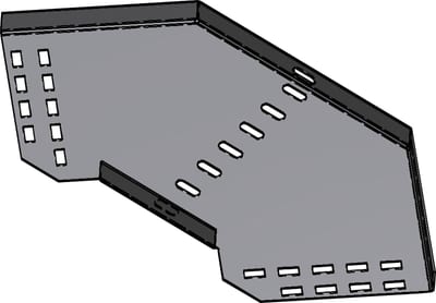 Øglænd System SPBE20 Flat Elbow 90°, 150 mm, R75, Hot-Dip Galvanised