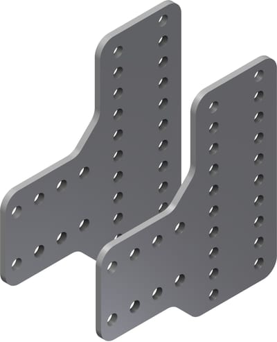 Øglænd System Mekano Splice Angle, Stainless Steel