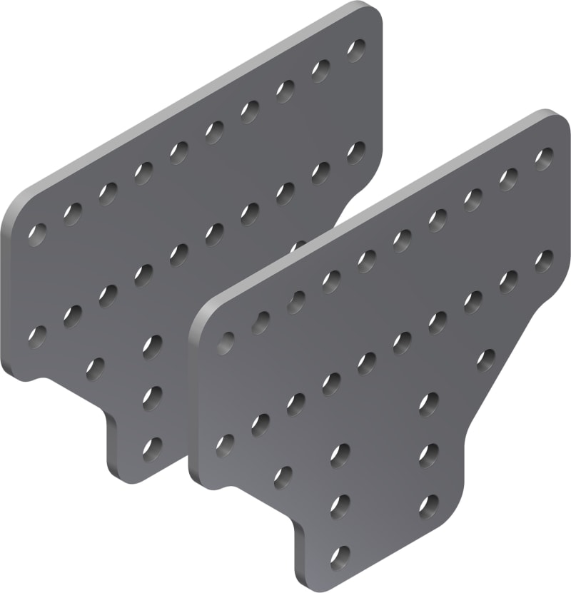 Øglænd System Mekano Splice Angle, Stainless Steel