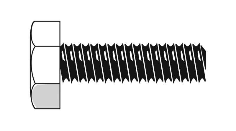 Screw M6 X 12 6-KT.SS DIN 933 (BO-HX-M6X12 A4)