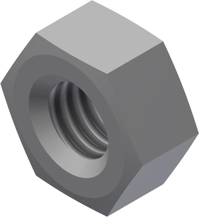 Øglænd System S-M Hexagon Nut, 10 mm, Stainless Steel 316