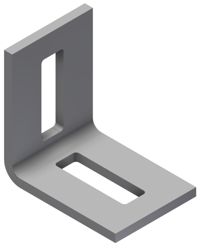 Øglænd System Angle Bracket, Hot-Dip Galvanised