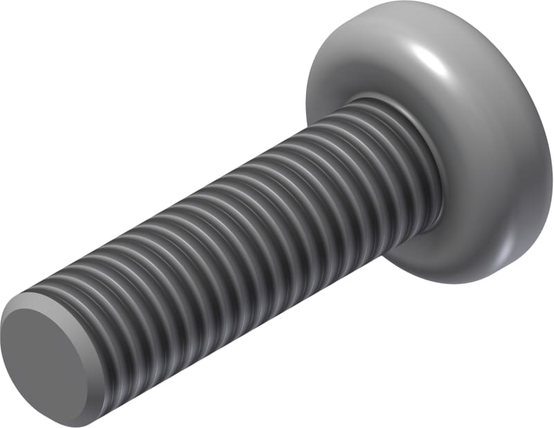 Øglænd System Pan Head Screw, M6 × 20 mm, Pre-Galvanised