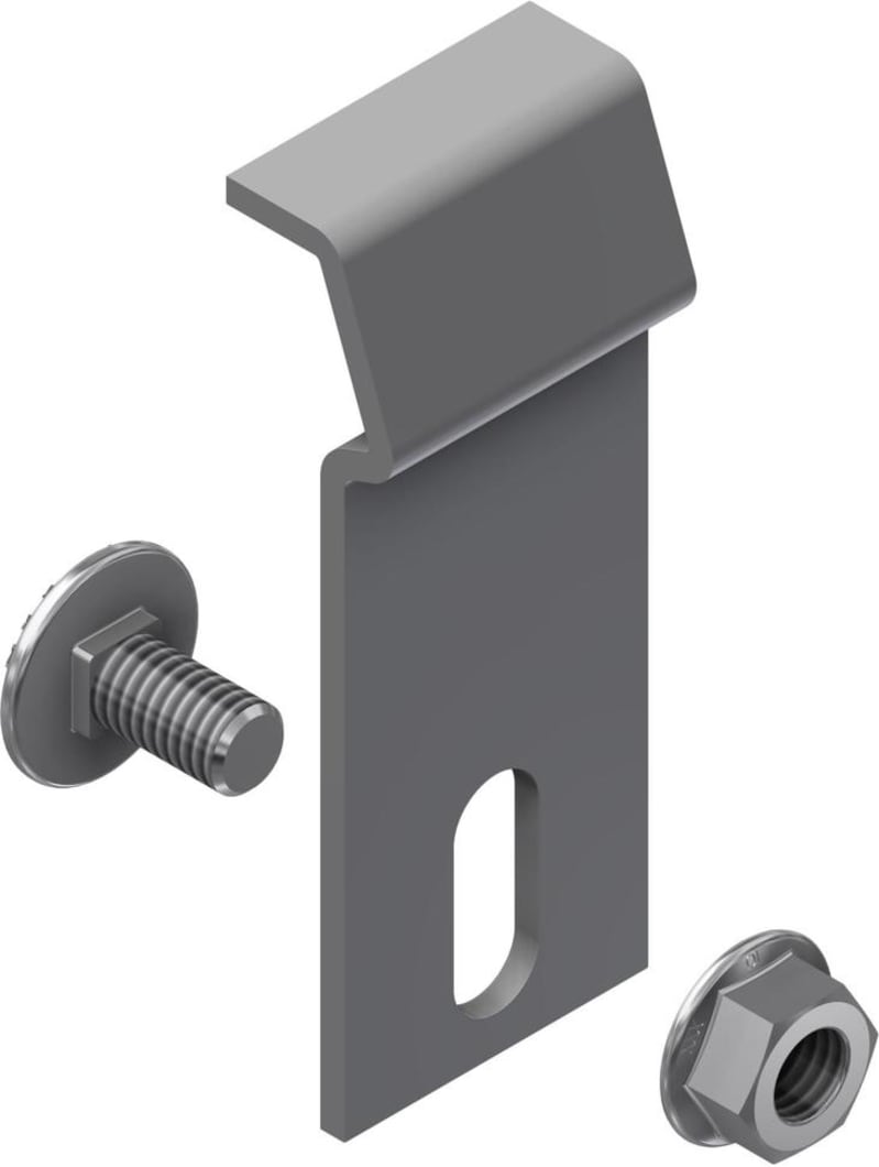 Øglænd System LOE75 Cover Clamp, Hot-Dip Galvanised