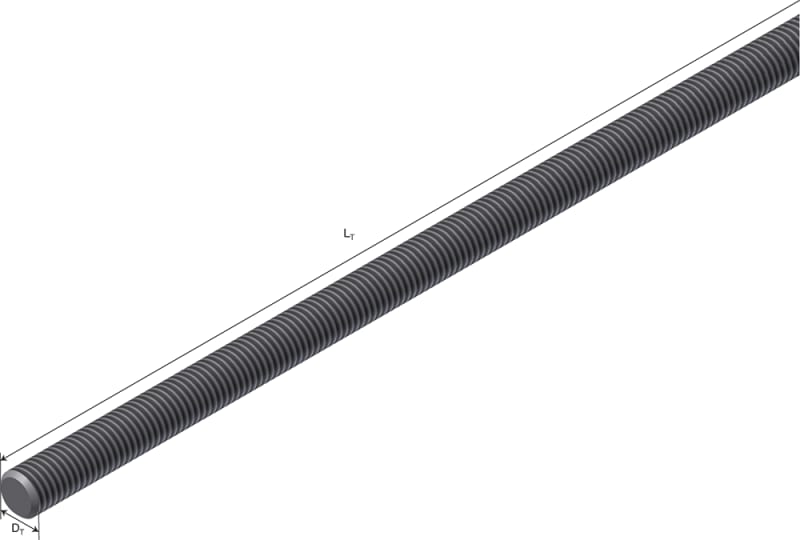Øglænd System Threaded Rod, 3 m