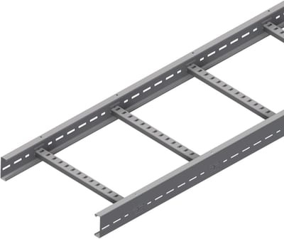 Øglænd System LOE75 Cable Ladder, 400 mm, 3 m, Zinc-Magnesium Coated