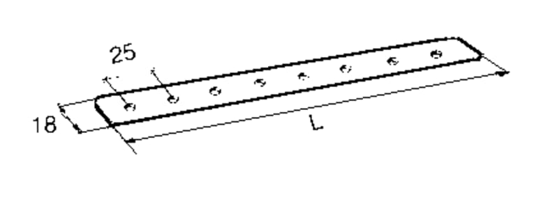 Wibe Group W6-200 FZS Pre-Galvanized Steel Support Strap (718830)