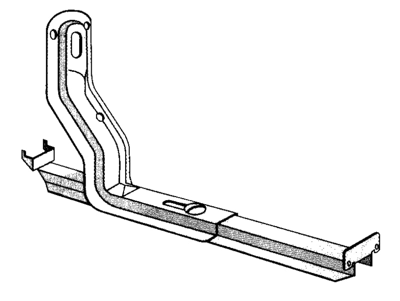 Wibe Group 783594 Adjustable Cantilever Arm W1840-600 White, 2 pcs