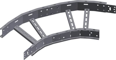 Øglænd System OE100 Bend 60°, 900 mm, R600, Stainless Steel