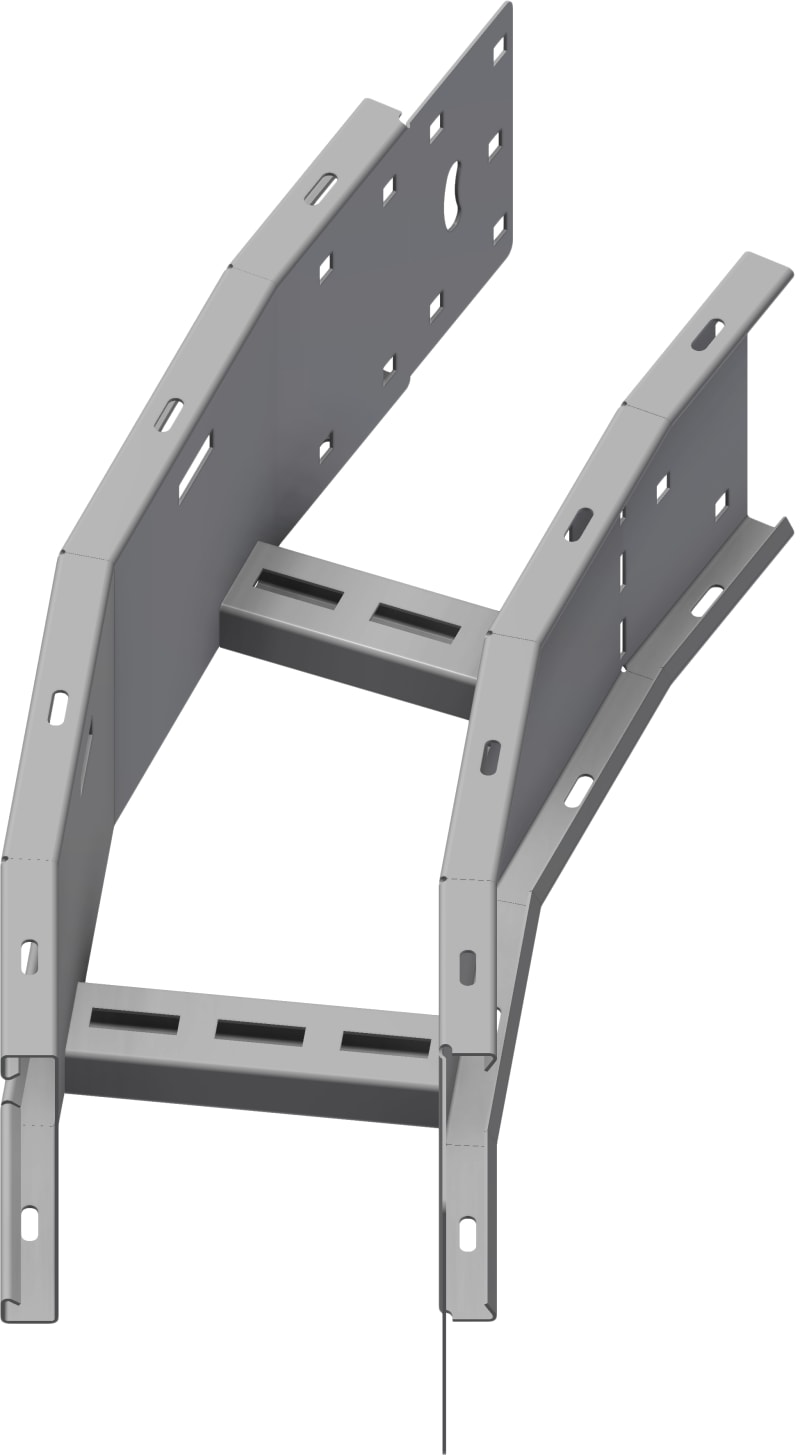 Øglænd System OE150 Flat Elbow 30°, 150 mm, R900, Stainless Steel
