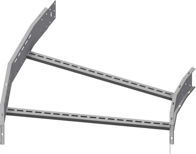 Øglænd System OE150 Flat Elbow 30°, 900 mm, R900, Stainless Steel