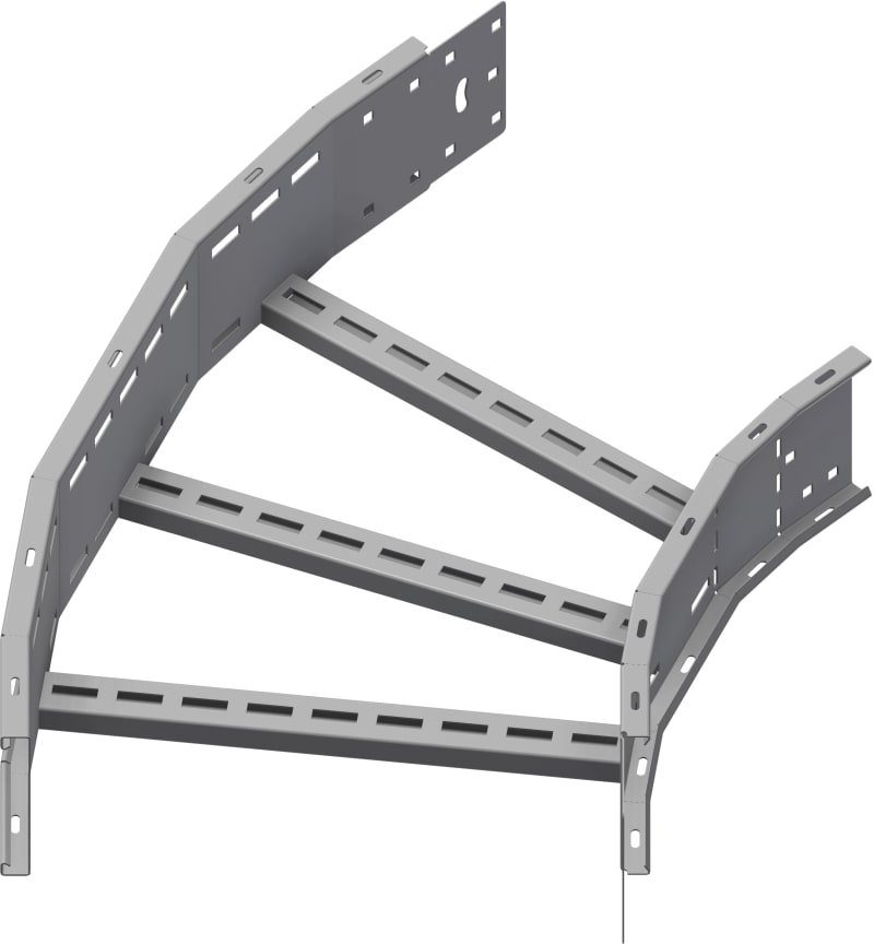 Øglænd System OE150 Flat Elbow 45°, 600 mm, R600, Stainless Steel
