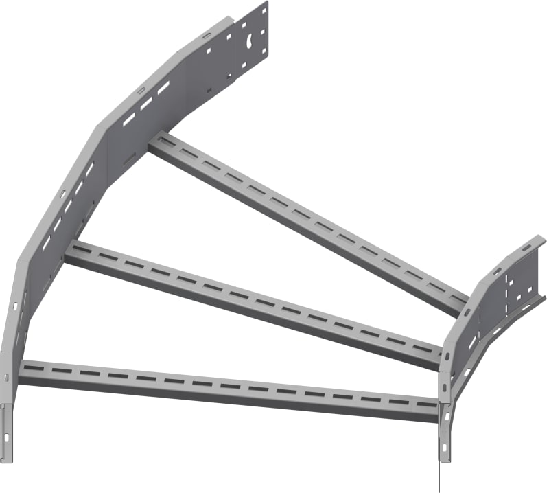 Øglænd System OE150 Flat Elbow 45°, 750 mm, R600, Stainless Steel