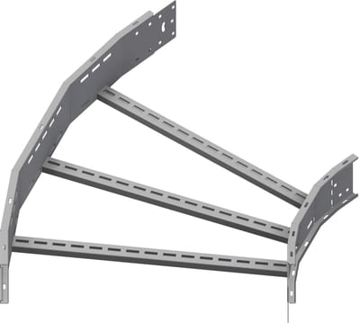 Øglænd System OE150 Flat Elbow 45°, 750 mm, R600, Stainless Steel