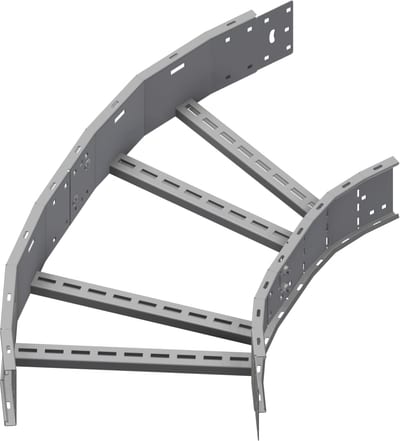 Øglænd System OE150 Flat Elbow 60°, 450 mm, R600, Stainless Steel