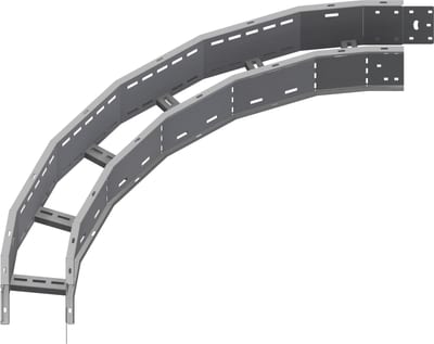 Øglænd System OE150 Flat Elbow 90°, 150 mm, R900, Stainless Steel