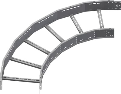 Øglænd System OE150 Flat Elbow 90°, 450 mm, R900, Stainless Steel