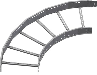 Øglænd System OE150 Flat Elbow 90°, 600 mm, R900, Stainless Steel
