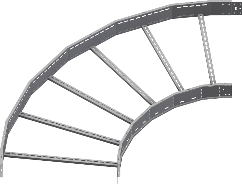 Øglænd System OE150 Flat Elbow 90°, 900 mm, R900, Stainless Steel