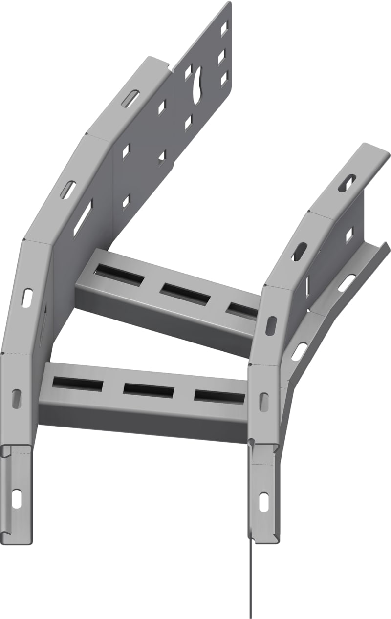Øglænd System OE100 Flat Elbow 30°, 150 mm, R600, Hot-Dip Galvanised