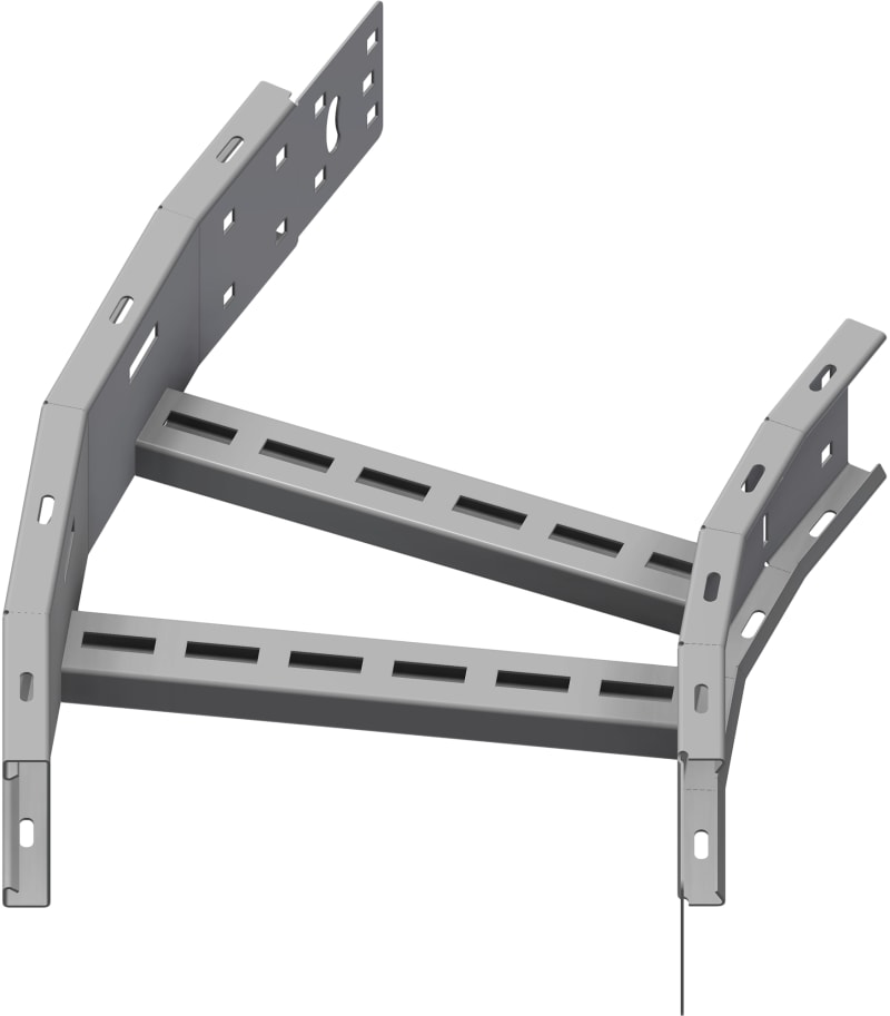 Øglænd System OE100 Flat Elbow 30°, 300 mm, R600, Hot-Dip Galvanised